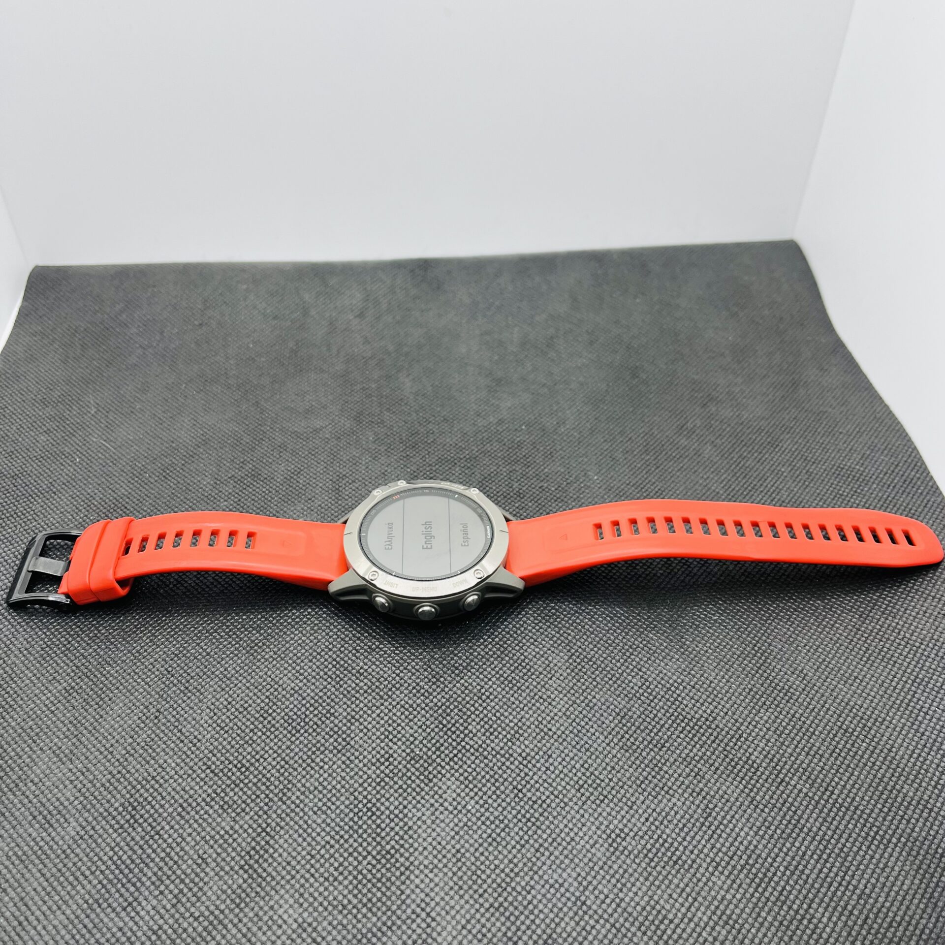 Garmin Fenix 6 Sapphire 47mm Titanium with Ember Orange Band (Condition: Good) - Image 2