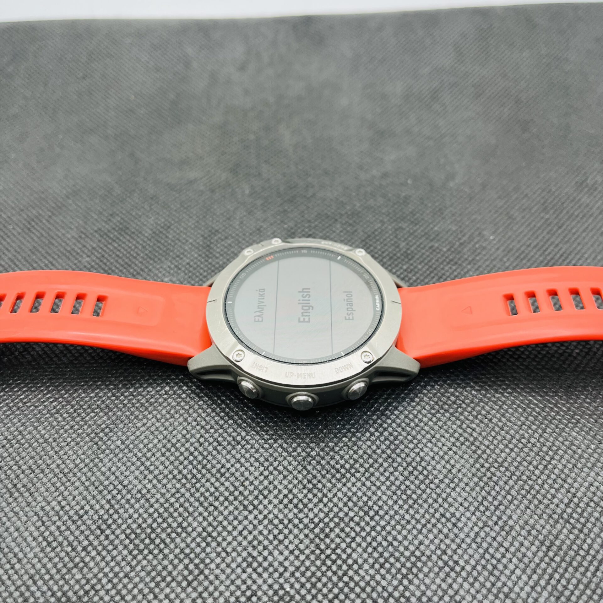 Garmin Fenix 6 Sapphire 47mm Titanium with Ember Orange Band (Condition: Good) - Image 3