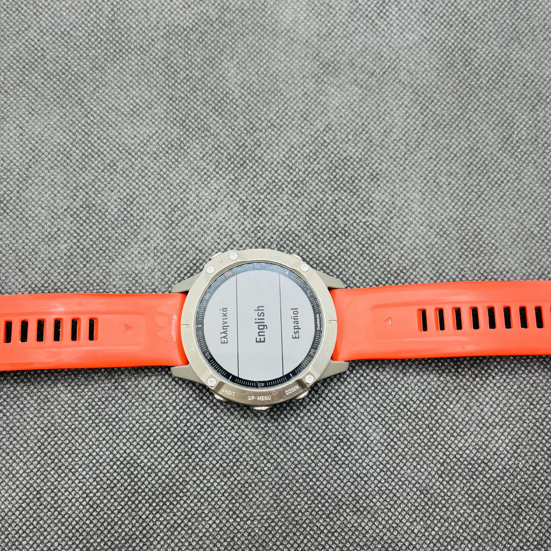 Garmin Fenix 6 Sapphire 47mm Titanium with Ember Orange Band (Condition: Good) - Image 4