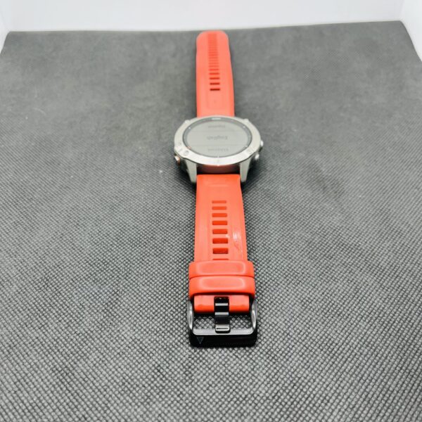 Garmin Fenix 6 Sapphire 47mm Titanium with Ember Orange Band (Condition: Good) - Image 8