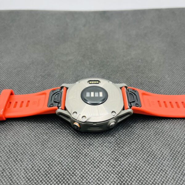 Garmin Fenix 6 Sapphire 47mm Titanium with Ember Orange Band (Condition: Good) - Image 11
