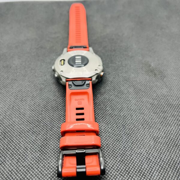 Garmin Fenix 6 Sapphire 47mm Titanium with Ember Orange Band (Condition: Good) - Image 13