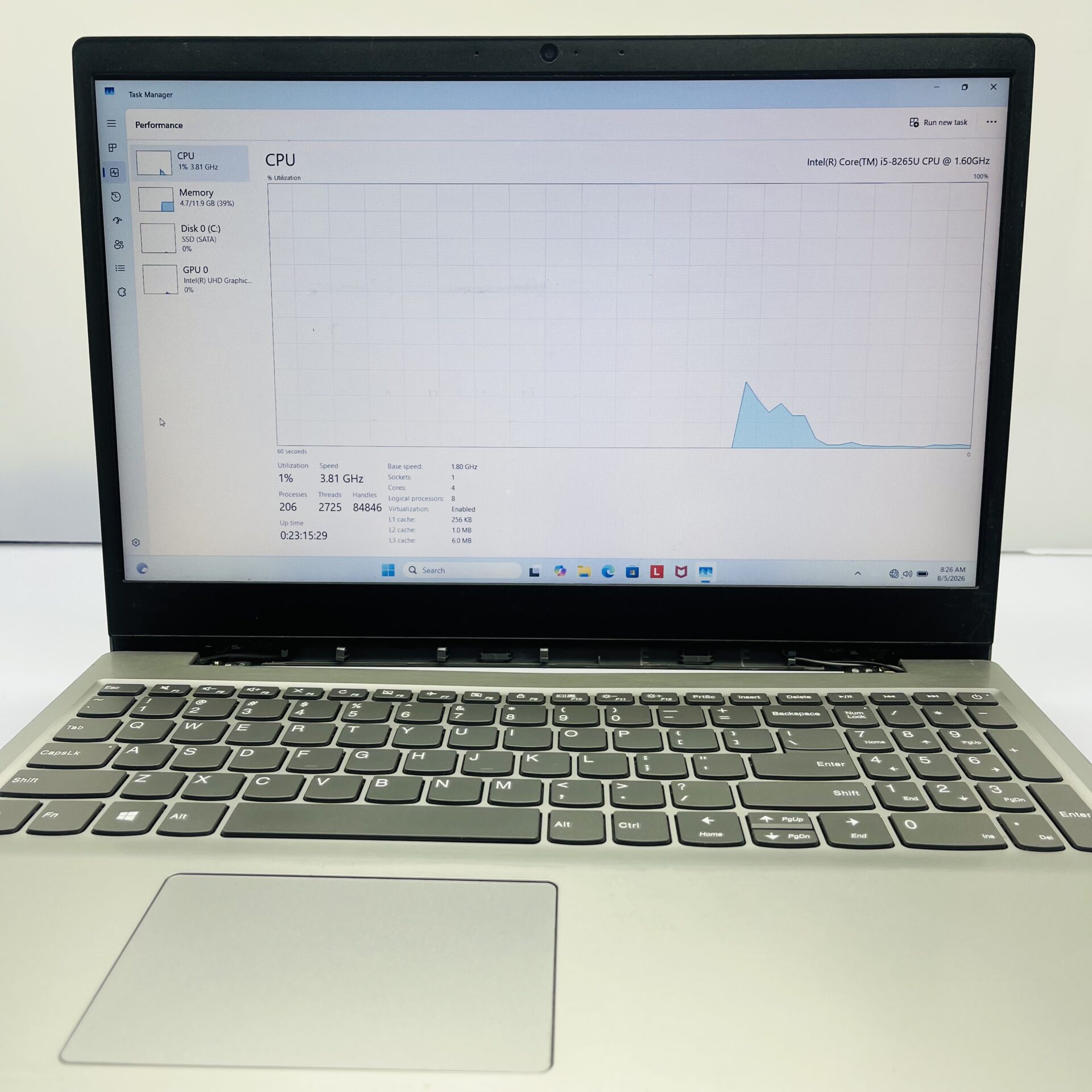 Lenovo IdeaPad S145 "Core i5 8th Gen" 1.60GHz 12GB RAM 256GB SSD Platinum Grey (Condition: Fair) - Image 24