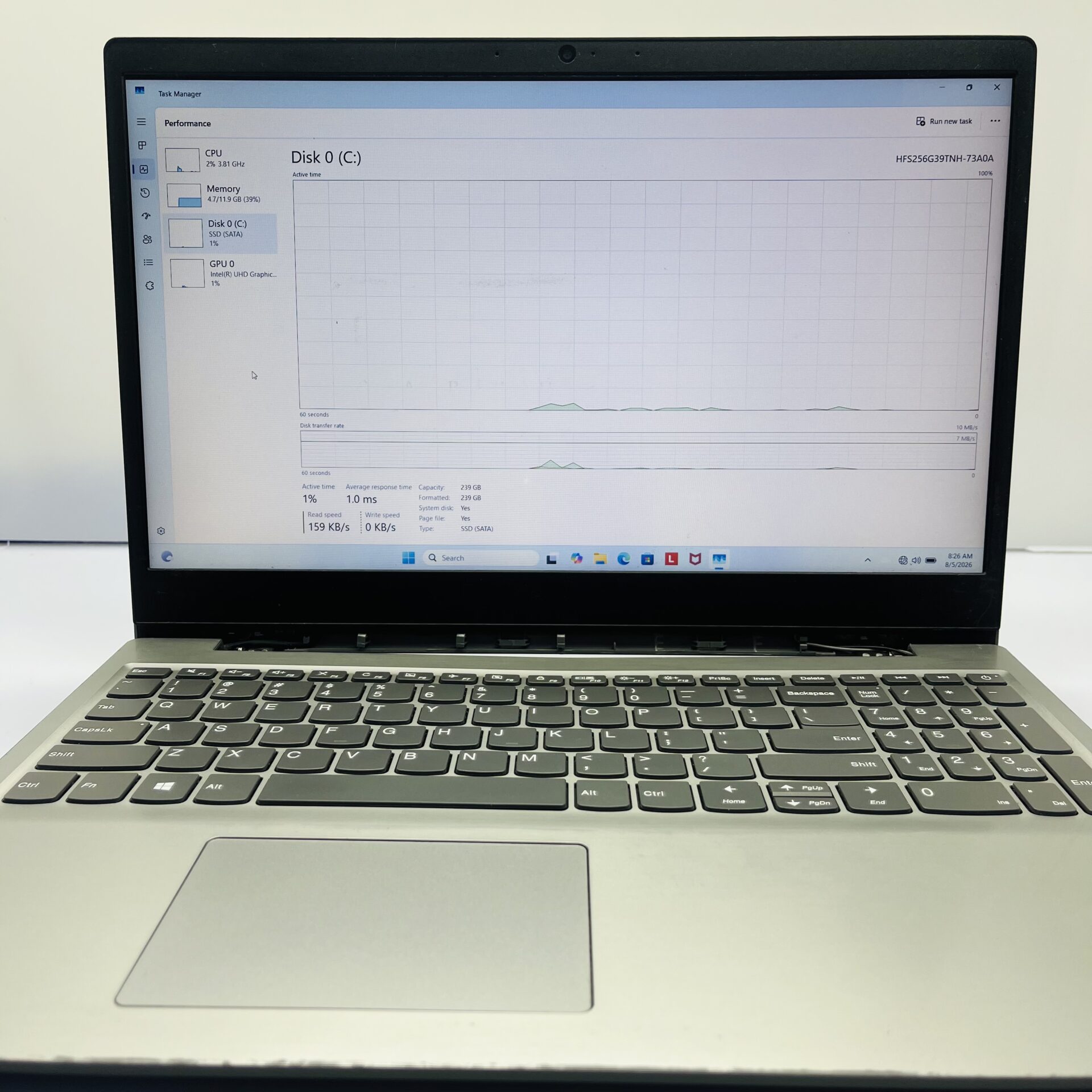 Lenovo IdeaPad S145 "Core i5 8th Gen" 1.60GHz 12GB RAM 256GB SSD Platinum Grey (Condition: Fair) - Image 26