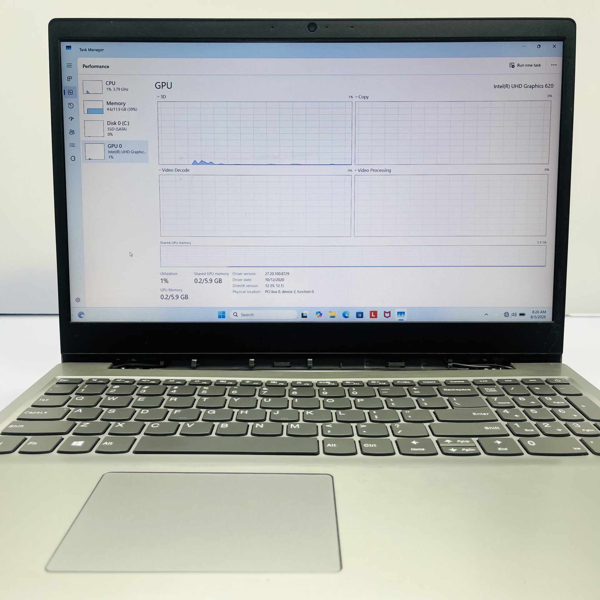 Lenovo IdeaPad S145 "Core i5 8th Gen" 1.60GHz 12GB RAM 256GB SSD Platinum Grey (Condition: Fair) - Image 27