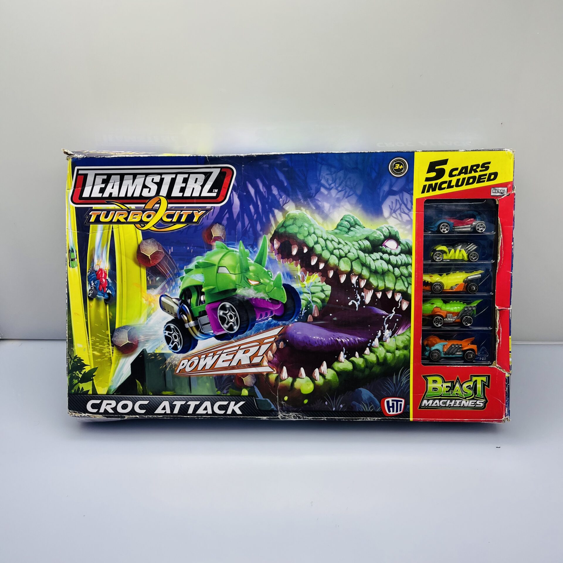 COMBO DEAL: Teamsterz Mega Beast + Teamsterz Turbo City Croc Attack+ Monster Jam Grave Digger (Condition: Good) - Image 2
