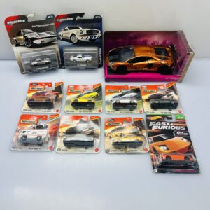 COMBO DEAL: 1x Jada Toys Lamborghini Aventador SV + 2x Majorette Collection Car Models + 1x Mattel Hot Wheels Fast and Furious Lamborghini Murcielago + 7x Mattel Matchbox Car Models (Condition: Excellent)