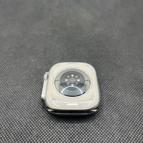 Apple Watch Ultra 49mm LTE Natural Titanium- With Gray and Orange Nylon Straps (Condition: Good) - Image 7
