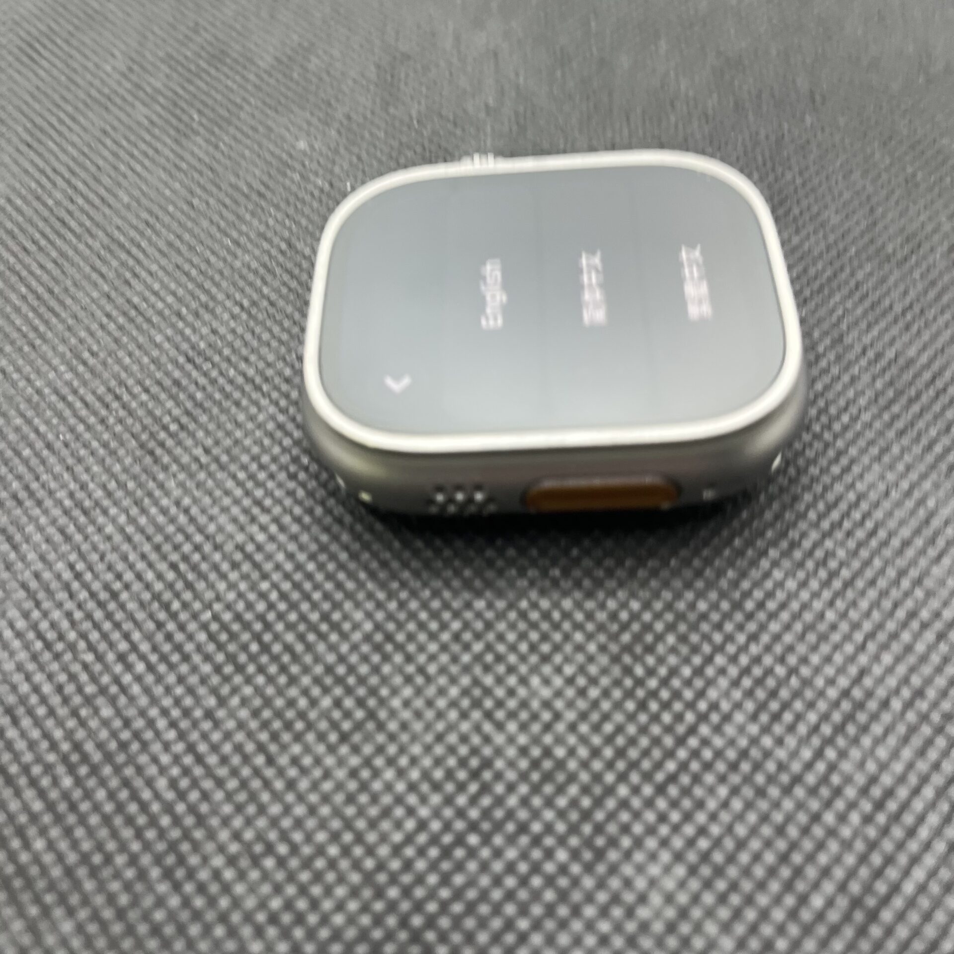 Apple Watch Ultra 49mm LTE Natural Titanium- With Gray and Orange Nylon Straps (Condition: Good) - Image 11