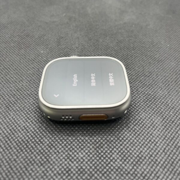 Apple Watch Ultra 49mm LTE Natural Titanium- With Gray and Orange Nylon Straps (Condition: Good) - Image 12