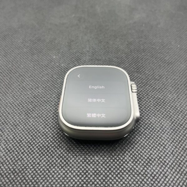 Apple Watch Ultra 49mm LTE Natural Titanium- With Gray and Orange Nylon Straps (Condition: Good) - Image 13