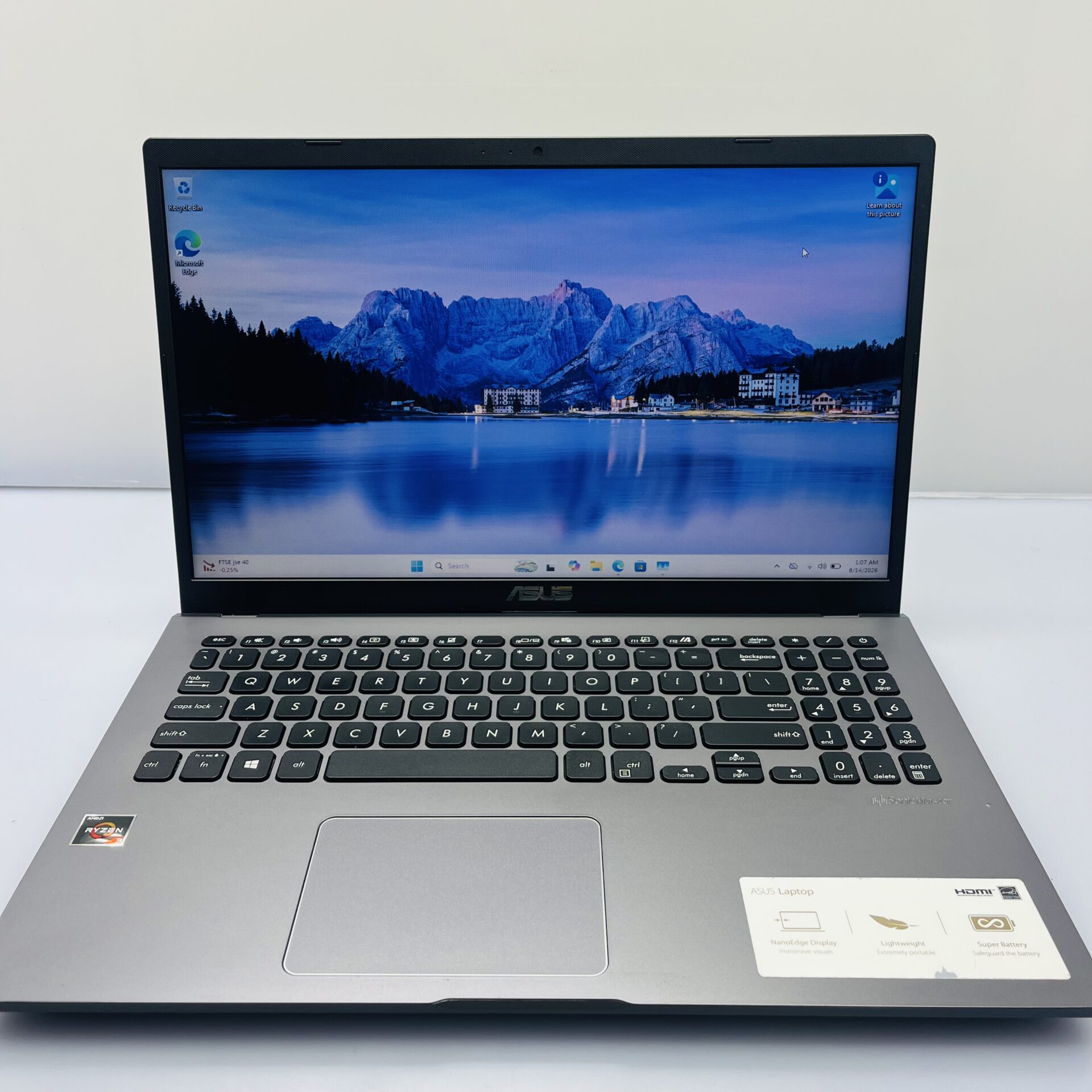 Asus M509DA "Ryzen 3" 2.60GHz 12GB RAM 256GB NVMe SSD Slate Gray (Condition: Good) - Image 3