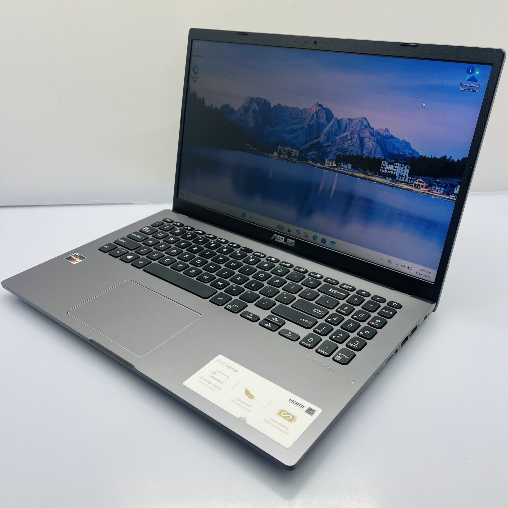 Asus M509DA "Ryzen 3" 2.60GHz 12GB RAM 256GB NVMe SSD Slate Gray (Condition: Good) - Image 4