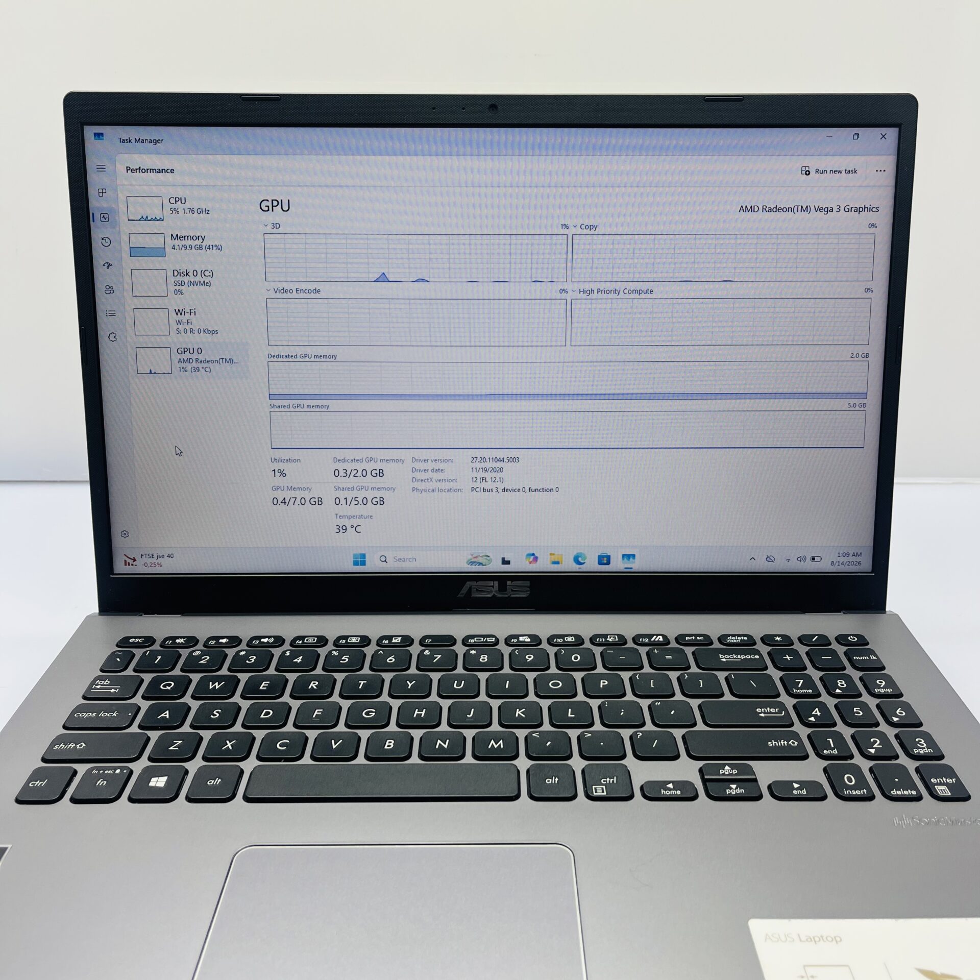 Asus M509DA "Ryzen 3" 2.60GHz 12GB RAM 256GB NVMe SSD Slate Gray (Condition: Good) - Image 9