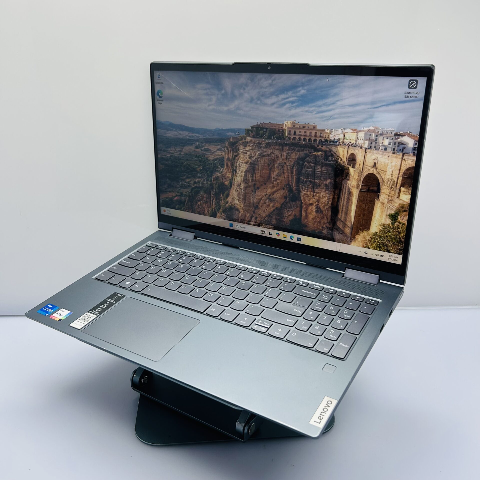 Lenovo Yoga 7i 14ITL5 11th Gen "Core i5" 2.40GHz 8GB RAM 256GB SSD Luna Grey - Cracked Screen, Touch Not Working (Condition: Fair) - Image 4