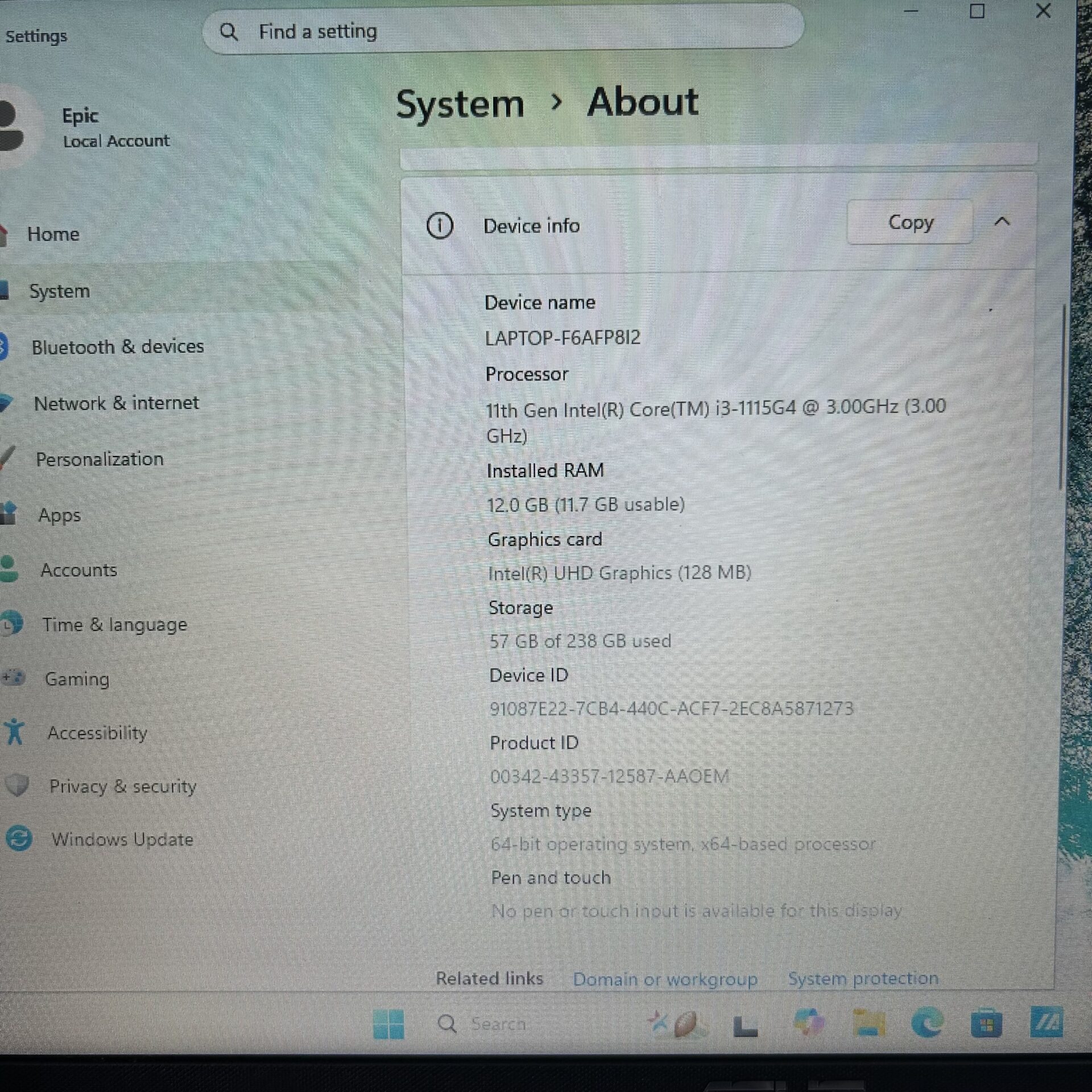 Asus X515E 11th Gen "Core i3" 3.00GHz 12GB RAM 256GB SSD Slate Grey (Condition: Good) - Image 11