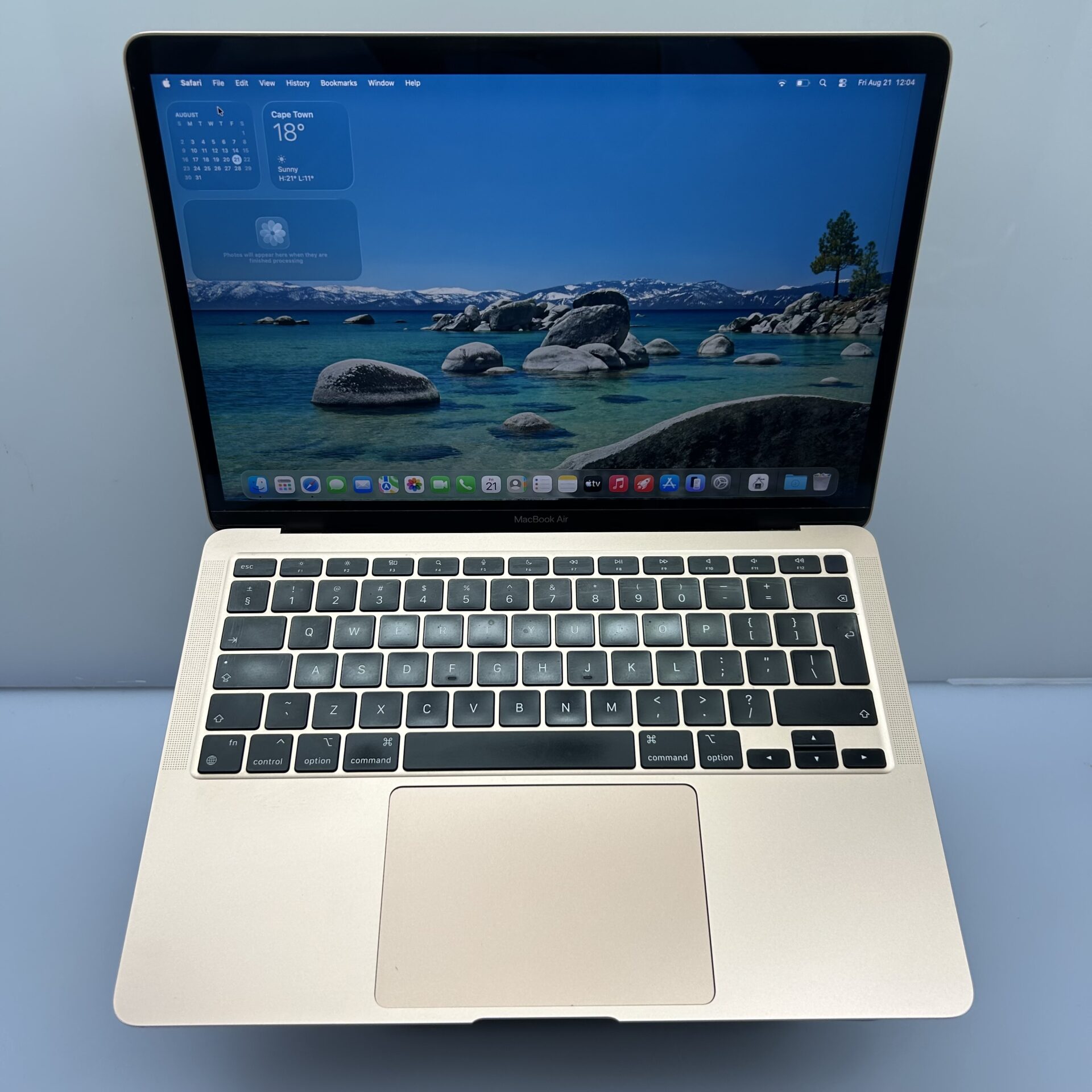 Apple MacBook Air 13-inch "M1" (2020) 8 CPU/ 7 GPU 8GB RAM 256GB SSD Rose Gold - Line on Screen (Condition: Faulty / As-Is) - Image 2
