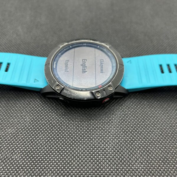 Garmin Fenix 6X Pro Black With Blue Straps (Condition: Good) - Image 7