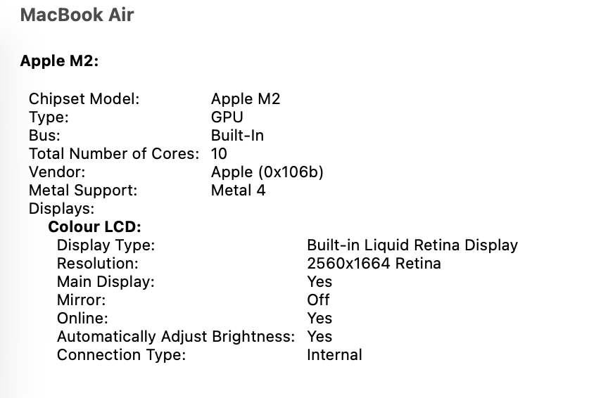 Apple MacBook Air 13-inch "M2" 8 CPU/ 10 GPU (2022) 8GB RAM 512GB SSD Starlight (Condition: Excellent) - Image 17