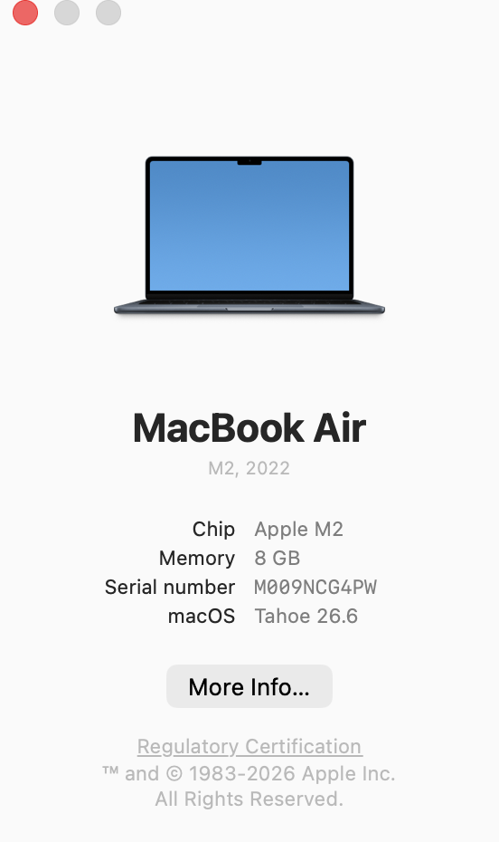 Apple MacBook Air 13-inch "M2" 8 CPU/ 8 GPU (2022) 8GB RAM 256GB SSD Midnight (Condition: Good) - Image 11