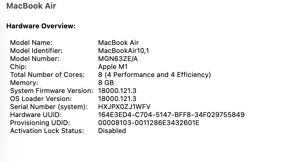 Apple MacBook Air 13-inch "M1" (2020) 8 CPU/ 8 GPU 8GB RAM 256GB SSD Space Gray (Condition: Good) - Image 13