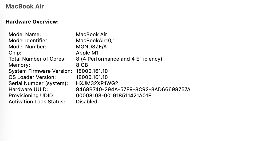 Apple MacBook Air 13-inch "M1" (2020) 8 CPU/ 7 GPU 8GB RAM 256GB SSD Rose Gold - Line on Screen (Condition: Faulty / As-Is) - Image 13