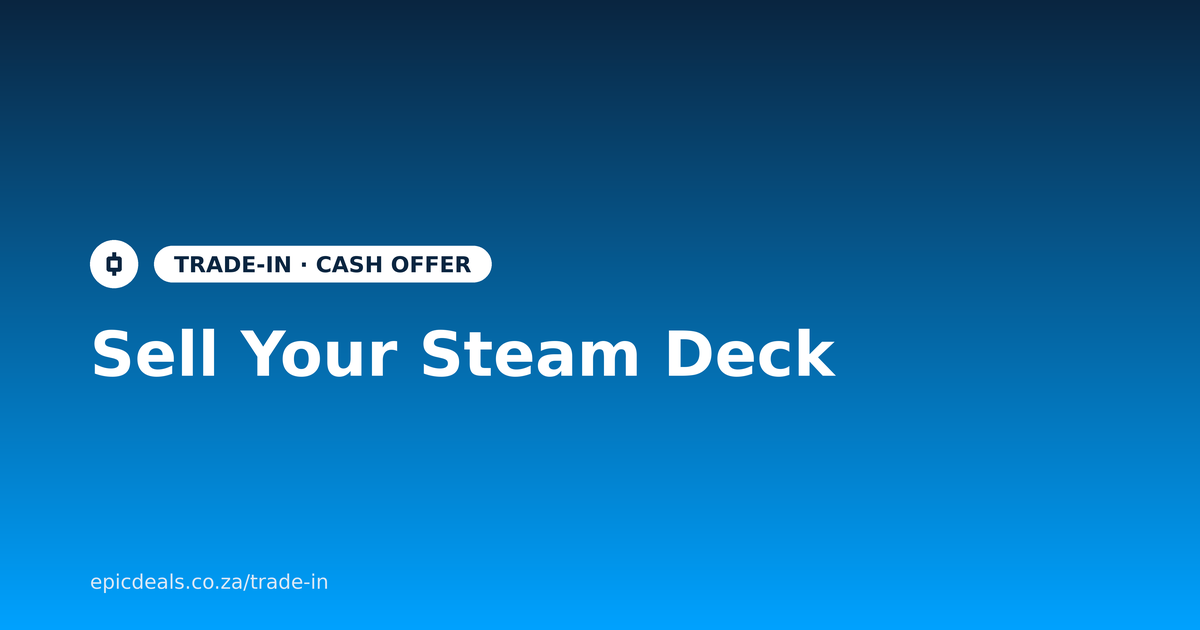 Sell your Steam Deck for cash with Epic Deals